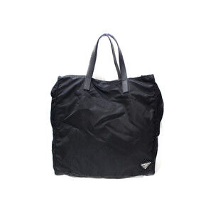 Prada Tote Bag Black Leather everyday convenient